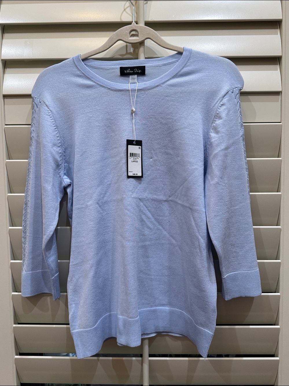 Melissa Paige Women's Round Hem Pull-On Sweater